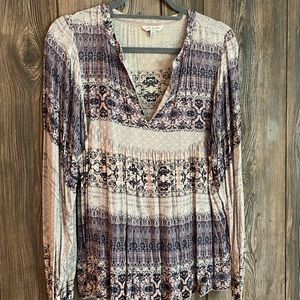 Lucky Brand | V Neck | Boho Top